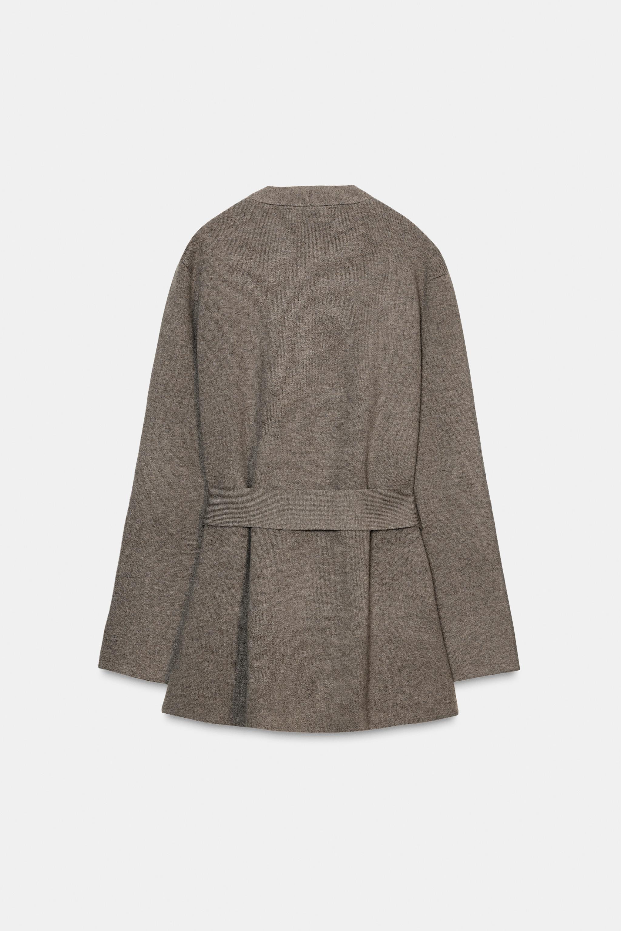 BELTED KNIT CARDIGAN